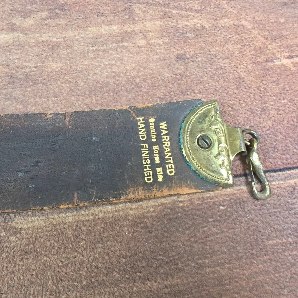 C. Klauberg & Bros Razor Strop Mens OS Brown Good Horsehide 350 Vintage NY